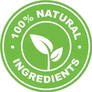 100% Natural Ingredients seal