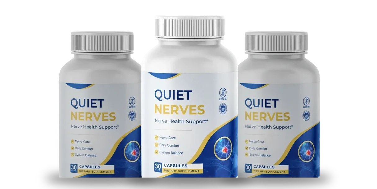 3 bottles of Quiet Nerves capsules